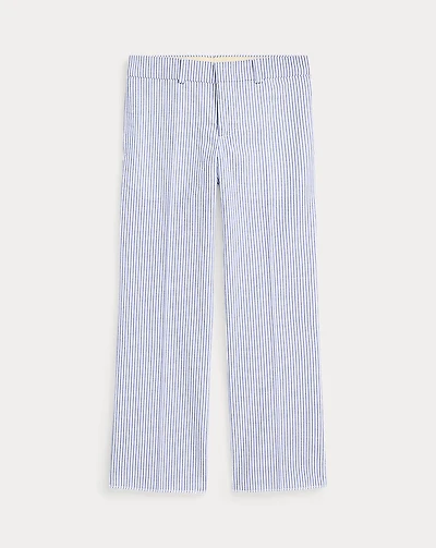 Cotton Seersucker Suit Trouser