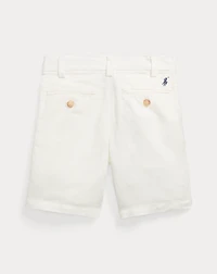 Straight Fit Linen-Cotton Short