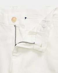 Straight Fit Linen-Cotton Short
