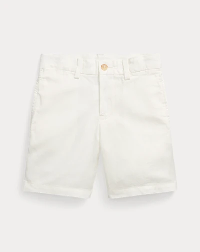 Straight Fit Linen-Cotton Short