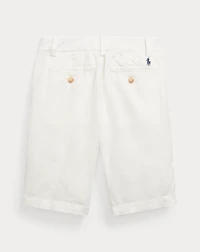 Straight Fit Linen-Cotton Short