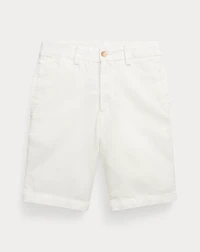 Straight Fit Linen-Cotton Short