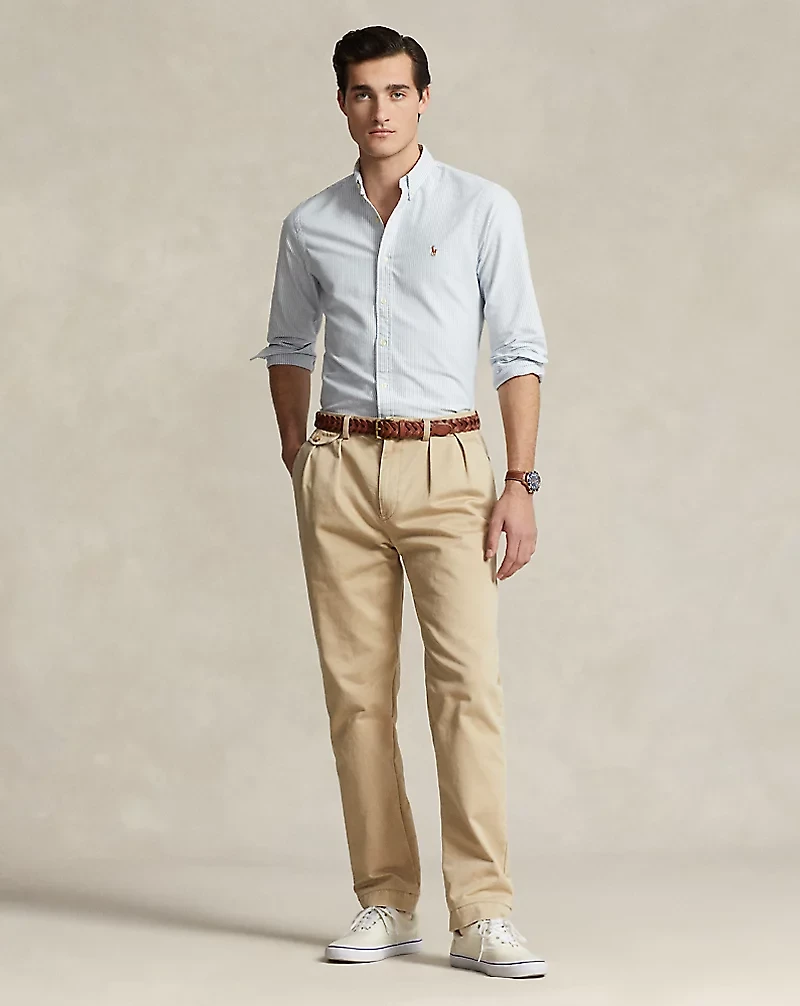 Slim Fit Striped Oxford Shirt