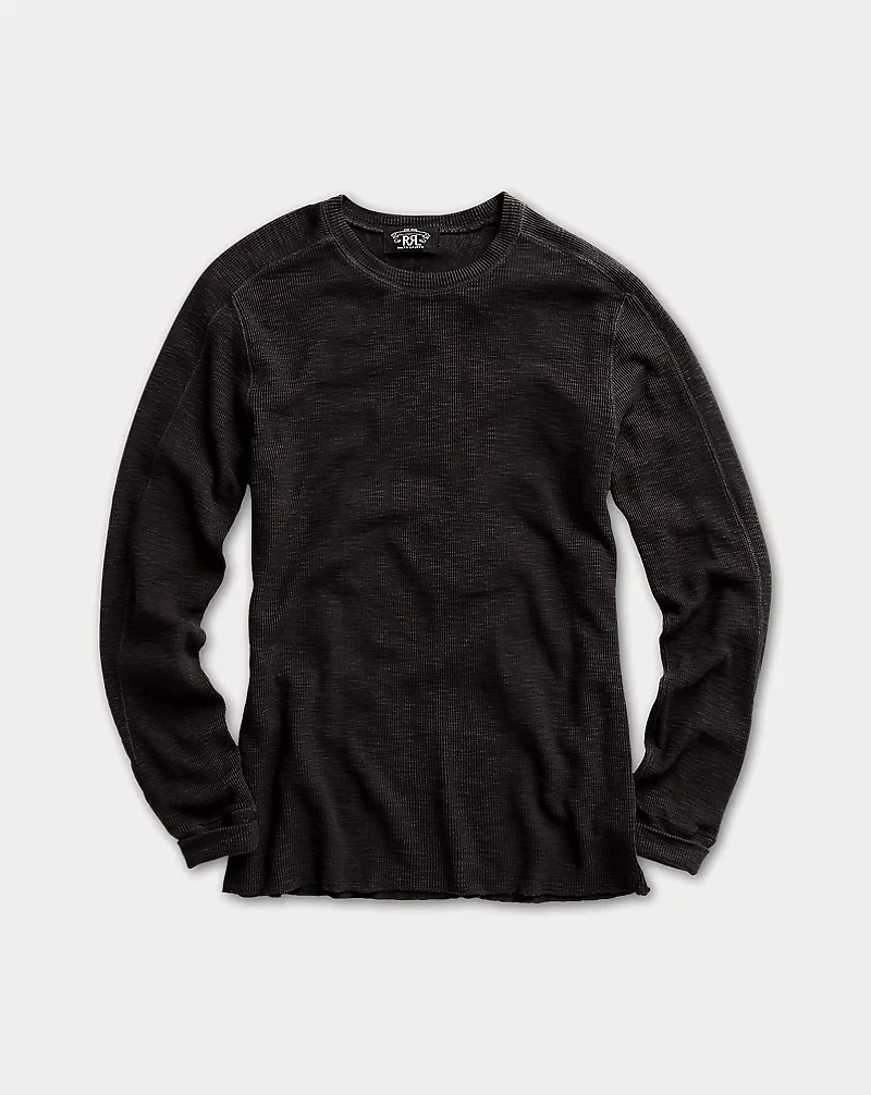 Waffle-Knit Crewneck