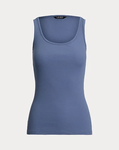 Stretch Cotton Tank Top