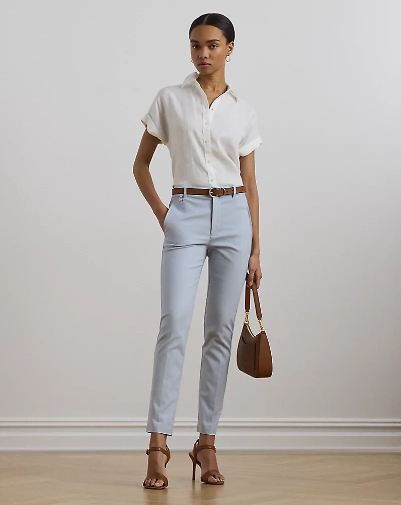 Double-Faced Stretch Cotton Pant