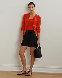 Cable-Knit Sleeveless Sweater