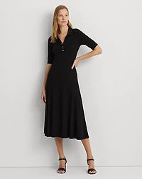 Cotton-Blend Polo Dress