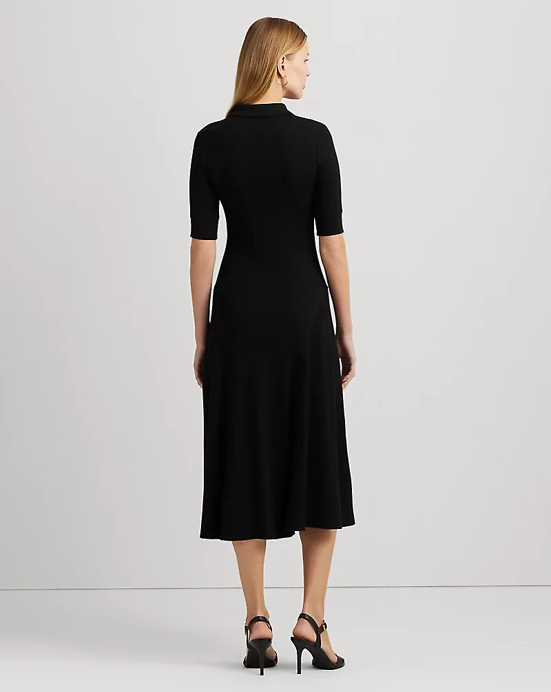 Cotton-Blend Polo Dress