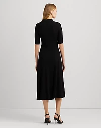 Cotton-Blend Polo Dress