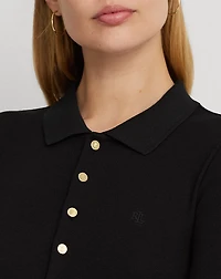 Cotton-Blend Polo Dress