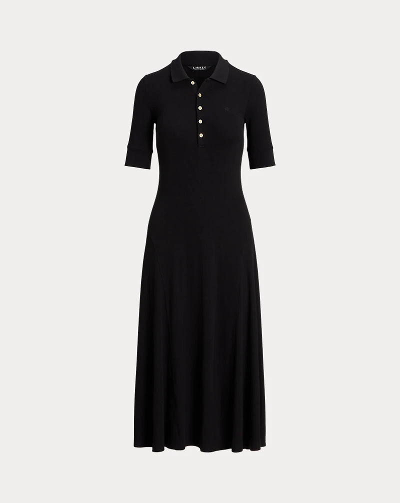 Cotton-Blend Polo Dress
