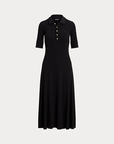 Cotton-Blend Polo Dress