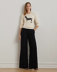 Double-Faced Georgette Wide-Leg Pant