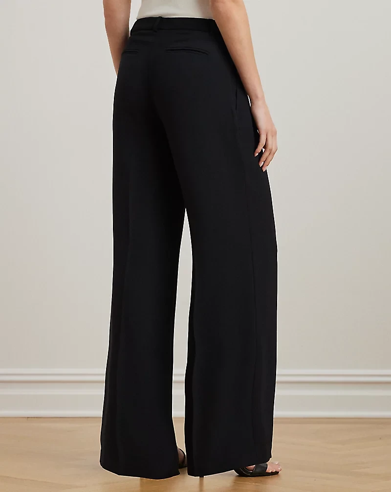 Double-Faced Georgette Wide-Leg Pant