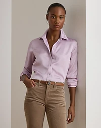 Classic Fit Satin Charmeuse Shirt