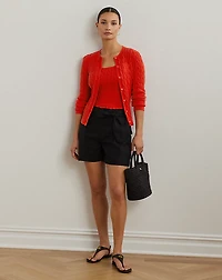 Cable-Knit Cotton Cardigan