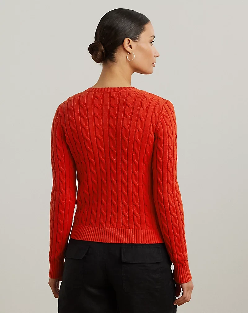 Cable-Knit Cotton Cardigan