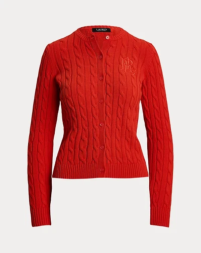 Cable-Knit Cotton Cardigan