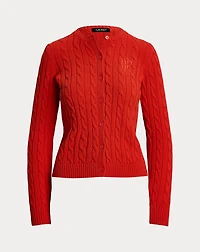 Cable-Knit Cotton Cardigan