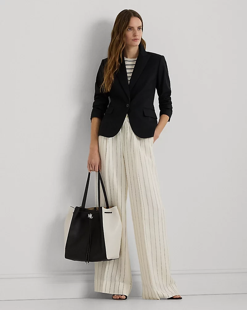 Stretch-Cotton-Blend Blazer