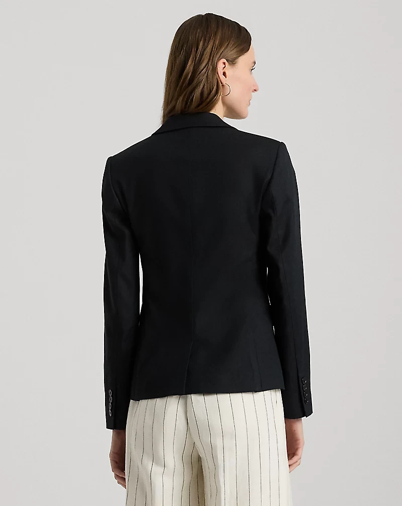 Stretch-Cotton-Blend Blazer