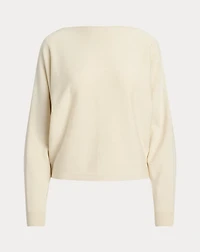 Cotton-Blend Dolman-Sleeve Sweater