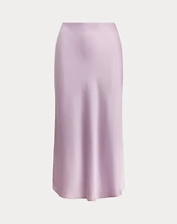 Satin Charmeuse Midi Skirt