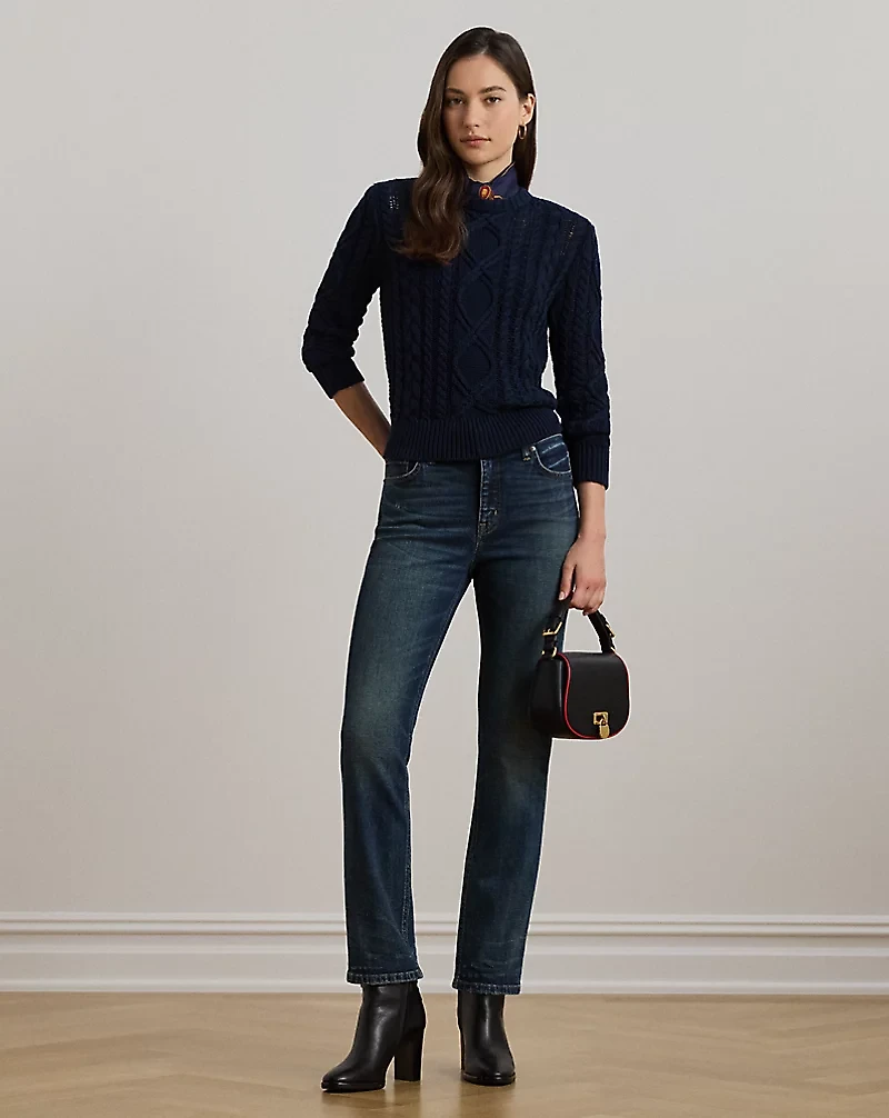 High-Rise Straight Ankle Jean