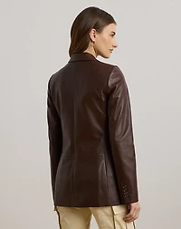 Double-Breasted Lambskin Blazer