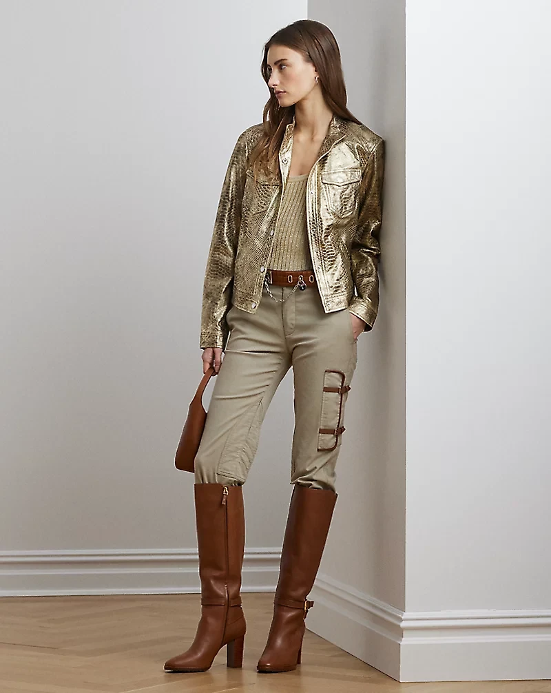 Cotton-Blend Twill Jodhpur Pant