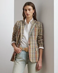 Cotton Madras Blazer