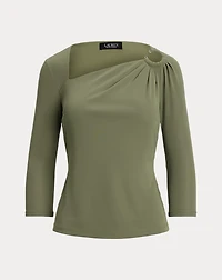 Stretch Jersey Asymmetrical Top