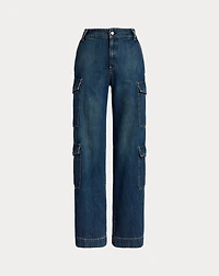 High-Rise Wide-Leg Cargo Jean