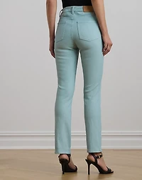 Coated High-Rise Straight Ankle Jean