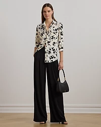 Slim Fit Floral Stretch Jersey Shirt