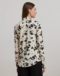 Slim Fit Floral Stretch Jersey Shirt