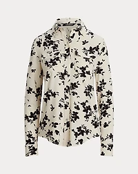 Slim Fit Floral Stretch Jersey Shirt
