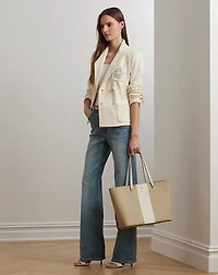 Bullion Double-Breasted Jacquard Blazer