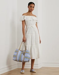 Cotton Off-the-Shoulder Tiered Dress