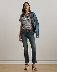 Relaxed Fit Floral Short-Sleeve Shirt