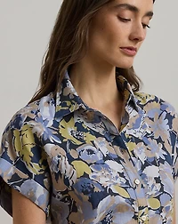 Relaxed Fit Floral Short-Sleeve Shirt