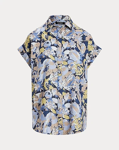 Relaxed Fit Floral Short-Sleeve Shirt