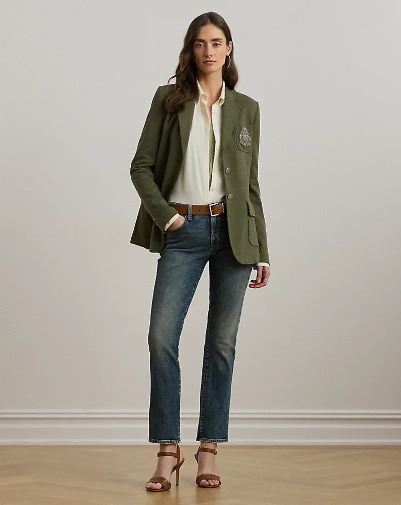 Mid-Rise Straight Ankle Jean