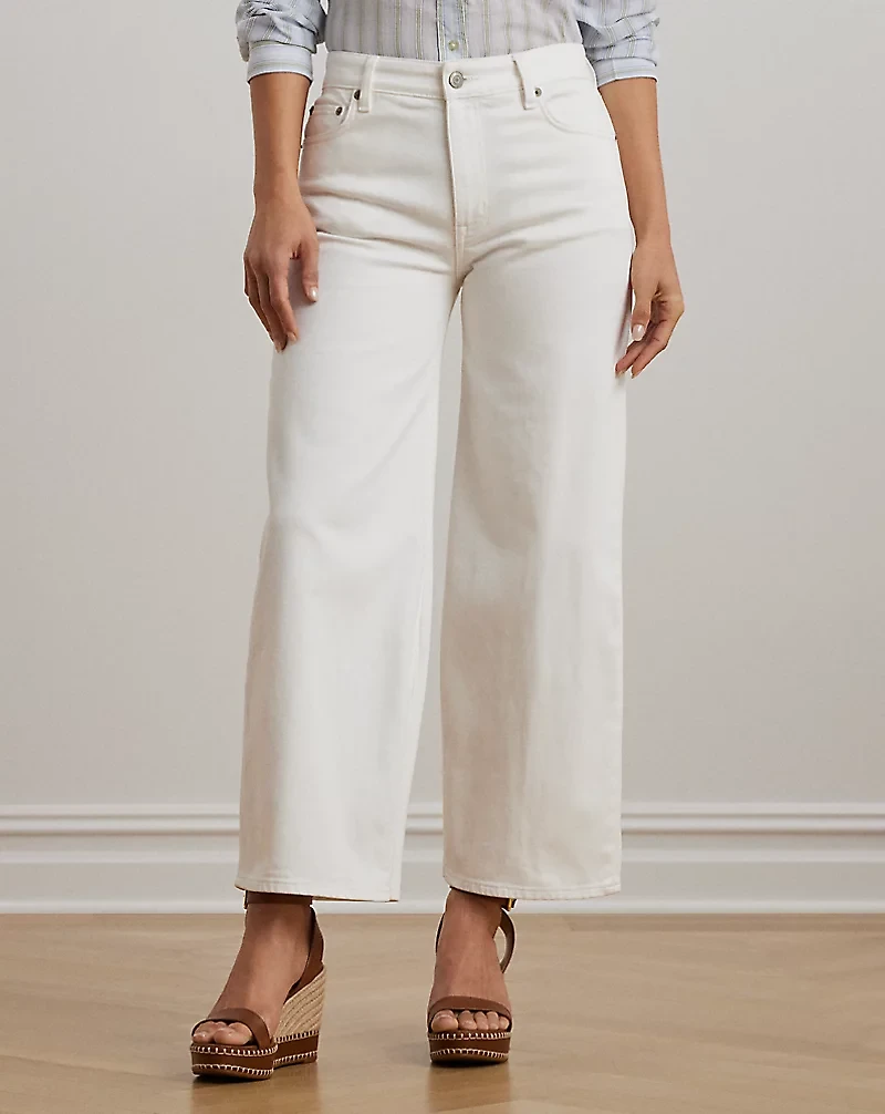 High-Rise Wide-Leg Cropped Jean