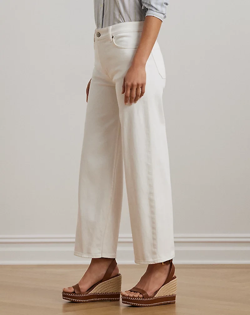 High-Rise Wide-Leg Cropped Jean