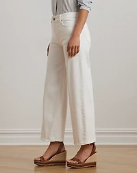 High-Rise Wide-Leg Cropped Jean