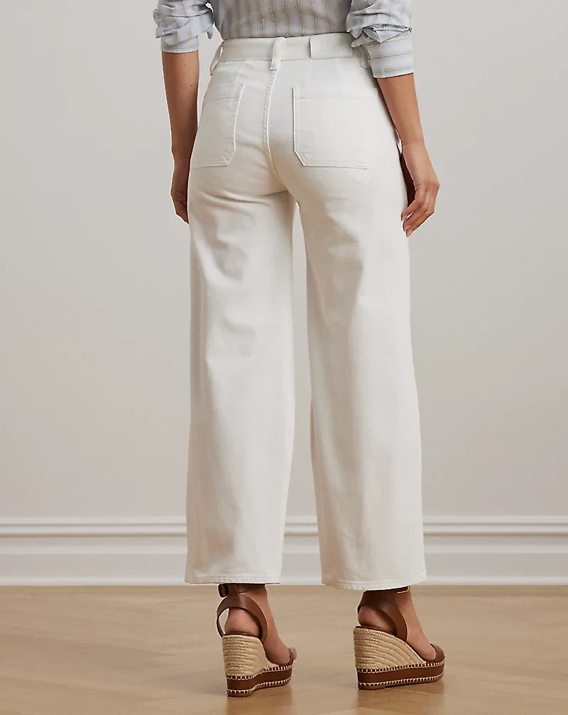 High-Rise Wide-Leg Cropped Jean