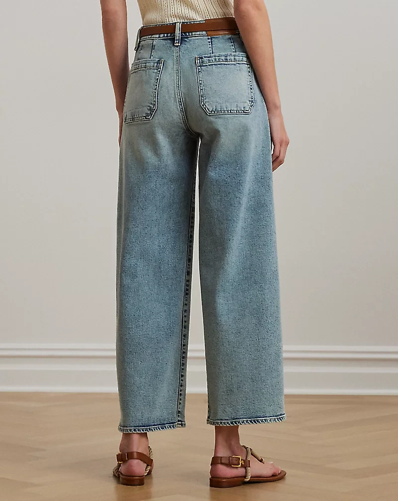 High-Rise Wide-Leg Cropped Jean