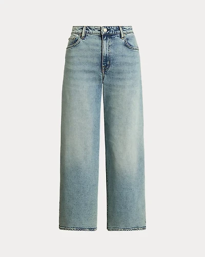 High-Rise Wide-Leg Cropped Jean